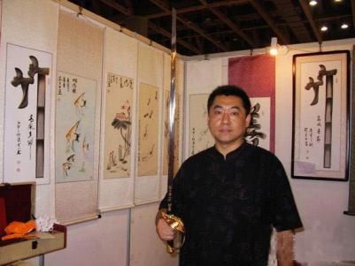 天下第一刀亮相民博會 菜刀作畫引爆眼球