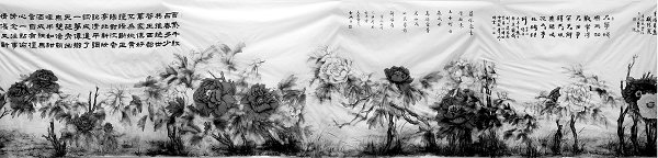 江樺與他的《盛世牡丹圖》
