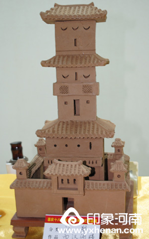 康氏泥玩民居藝術參展新鄉市民間工藝精品展